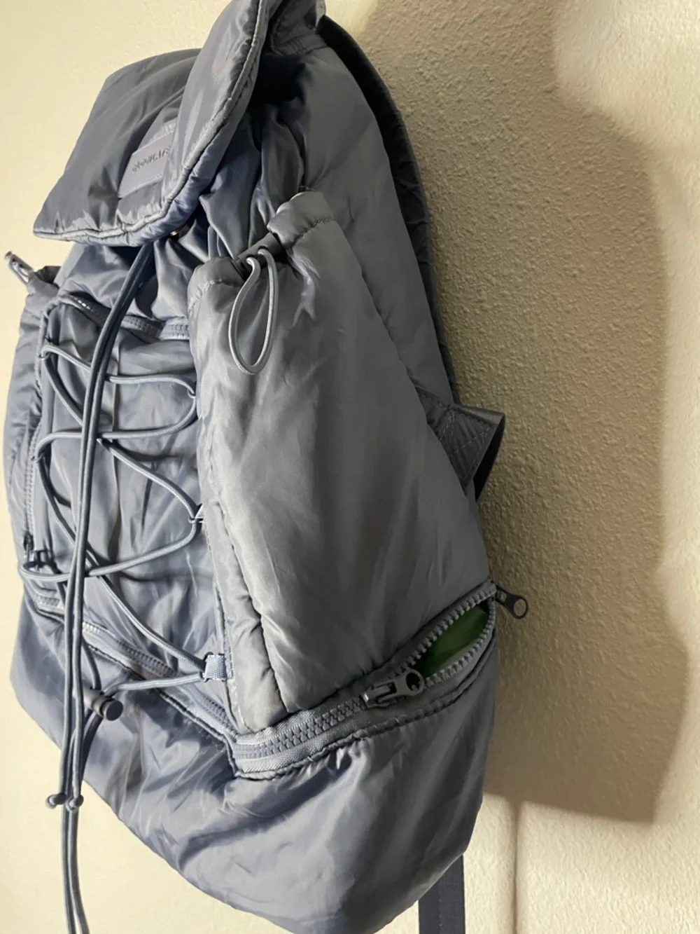 Blogilates Ultimate Athletic Trainer Backpack Blue Puffer Gym Yoga Weekender - Picture 2 of 7